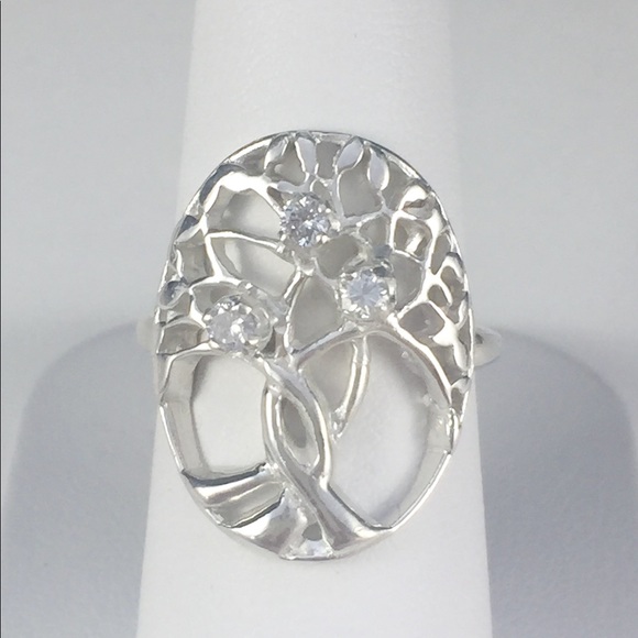 Fine Jewelry Jewelry - NWT .15 ctw SS tree of life .diamond mother's ring